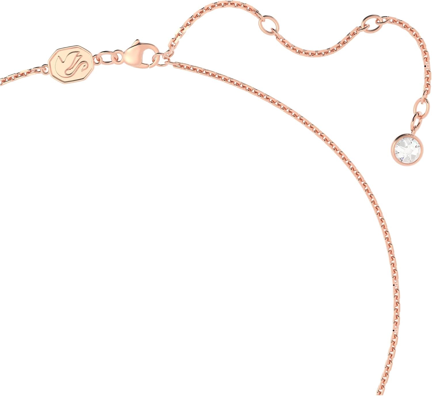 Heart Bracelet, White Pavé Crystals, Rose Gold Tone Plated from the Una Collection